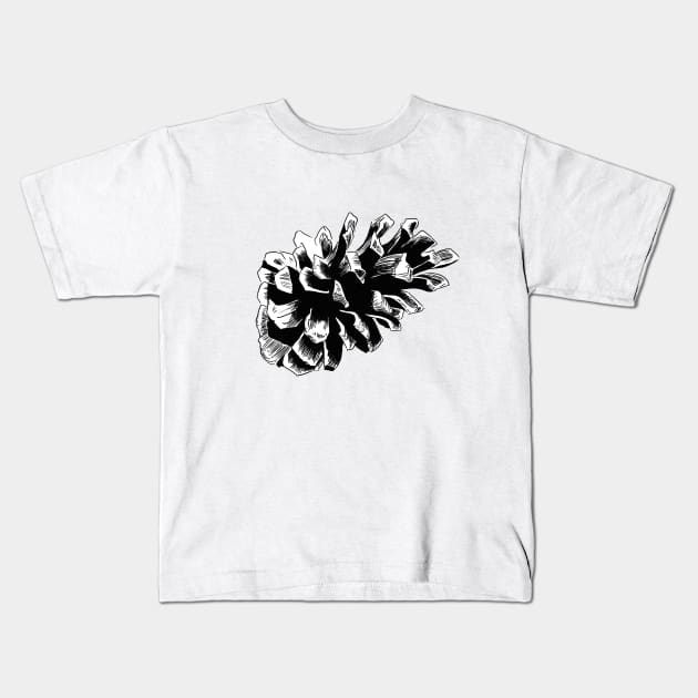 Pinecone Kids T-Shirt by amberzetelmo